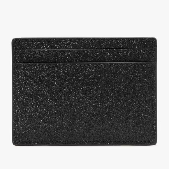 12/10 *GIVEAWAY* Kate Spade Black Glitter Card Holder - Picture 3 of 3
